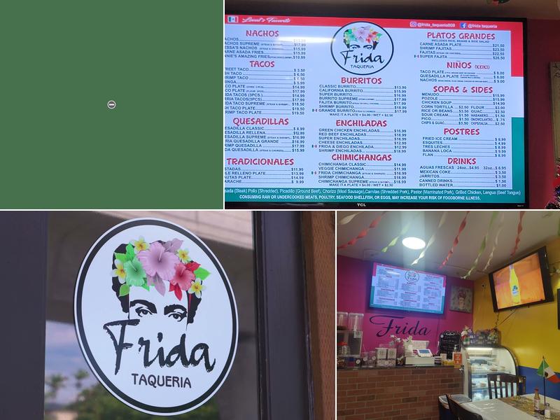 Frida Taqueria Menu