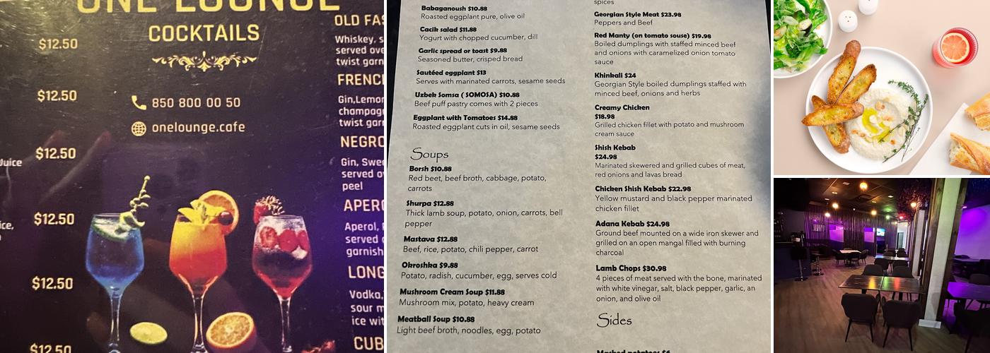 One Lounge | Restaurant & Hookah Bar Menu