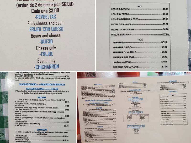 SORIANO'S KITCHEN BAR & LOUNGE Menu