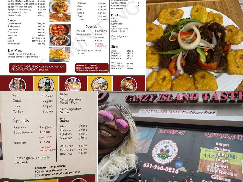 Canzy Island Taste Menu