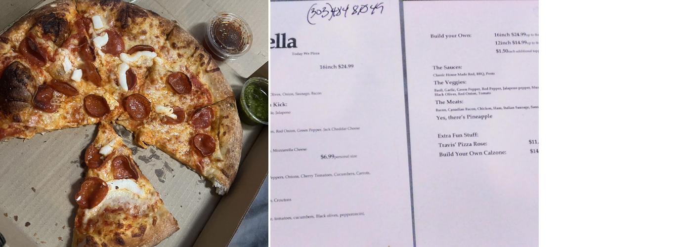 SaBella Menu
