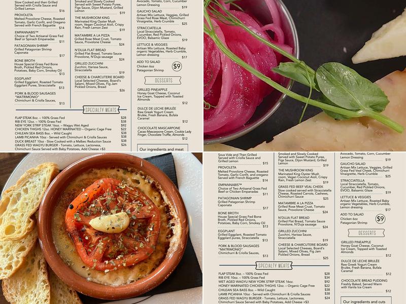 Gaucho Ranch Grill and Wines Menu