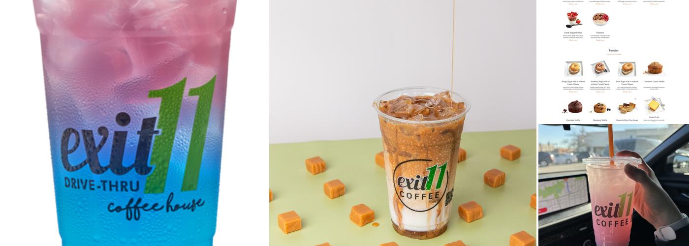 Exit 11 Coffee Drive-Thru Menu