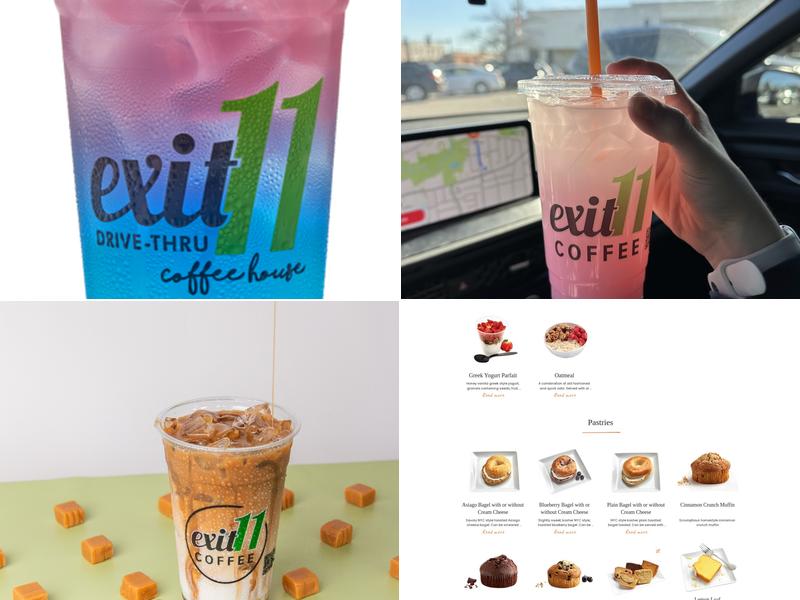 Exit 11 Coffee Drive-Thru Menu