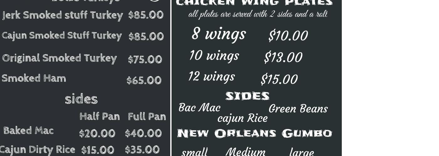 Headbussa bbq shack llc Menu