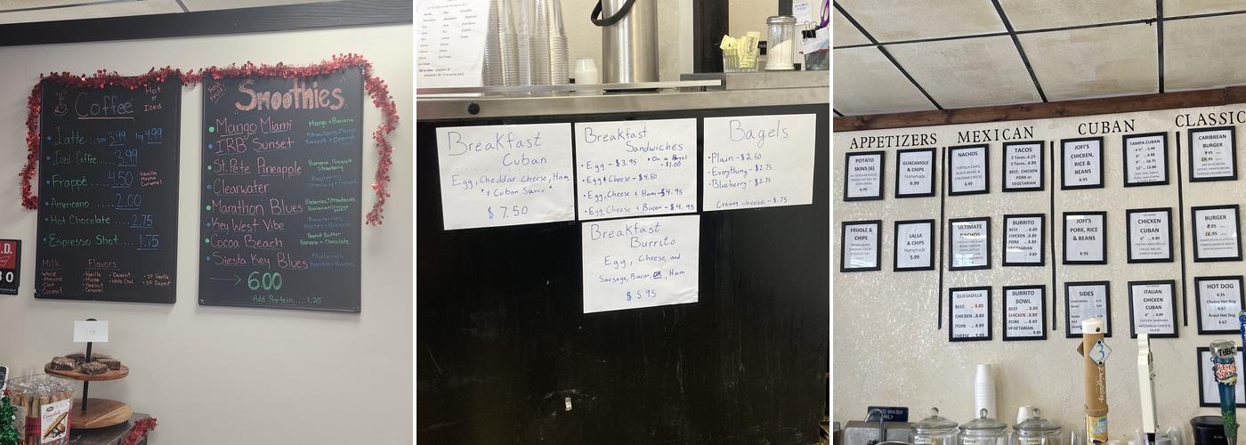 Jofi's Menu