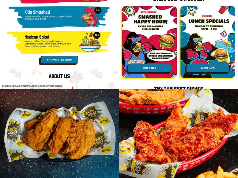 Smash House Burgers Miami Menu