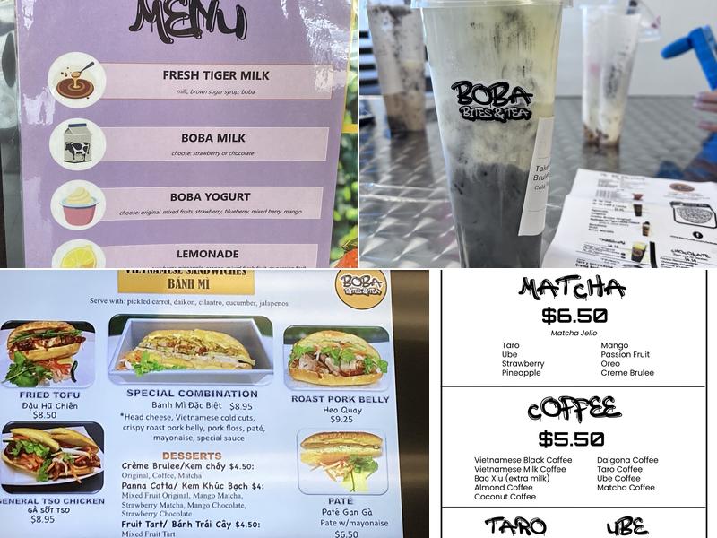 Boba Bites & Tea Menu
