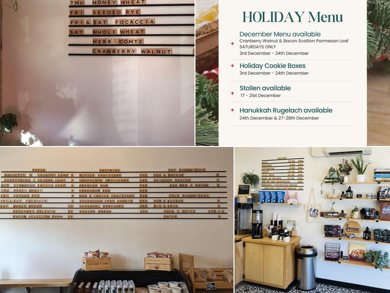 Rise Bakery Menu