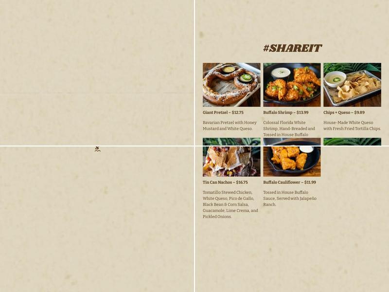 FOOD+BEER - Rosemary District, Downtown Sarasota Menu