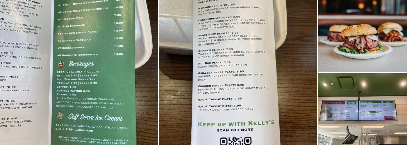 Kelly's Roast Beef Sarasota Menu