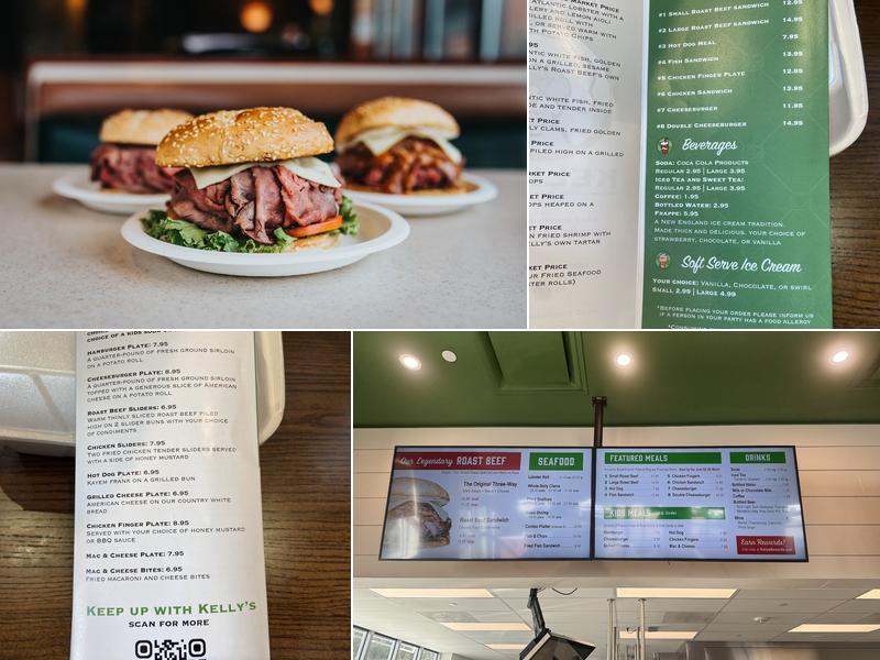 Kelly's Roast Beef Sarasota Menu