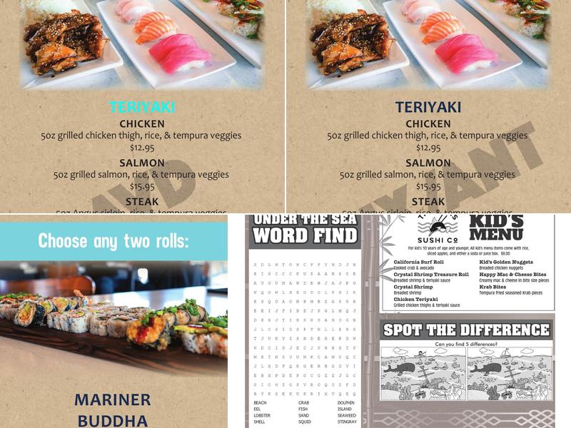 Trapper's Sushi - Enumclaw Menu