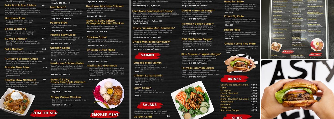 Sparky's Food Company - Restaurant Menu