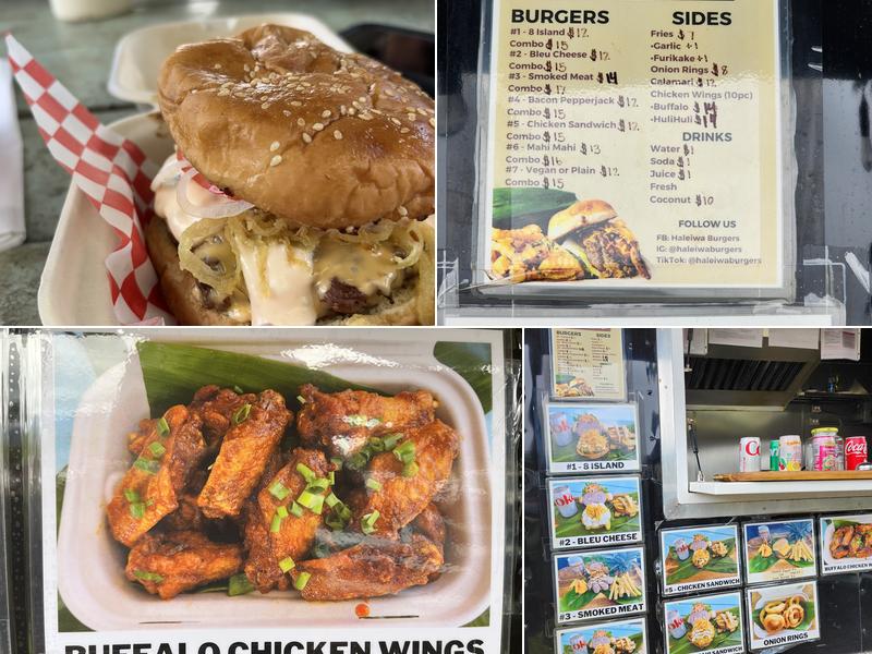Haleiwa Burgers Menu