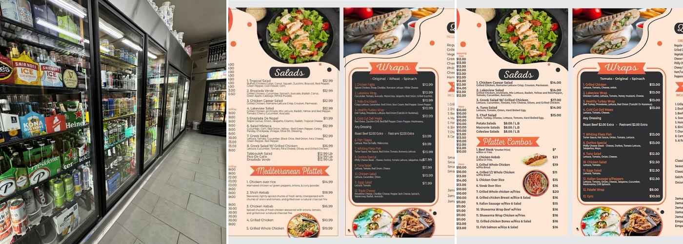 Lakeview Deli and Grill Menu