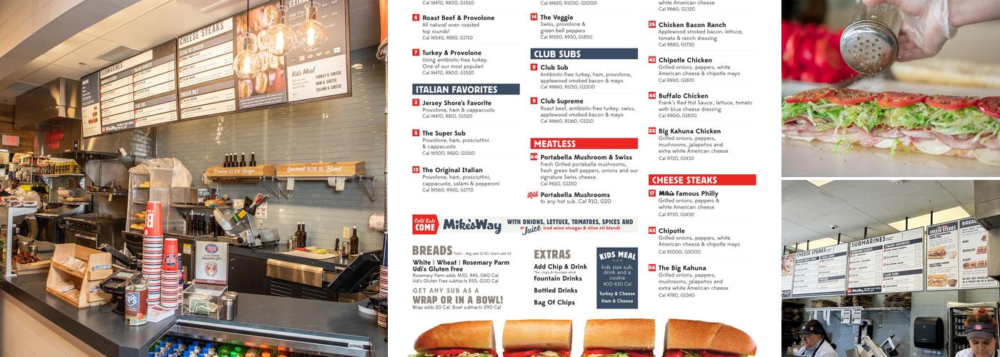Jersey Mike's Subs Menu