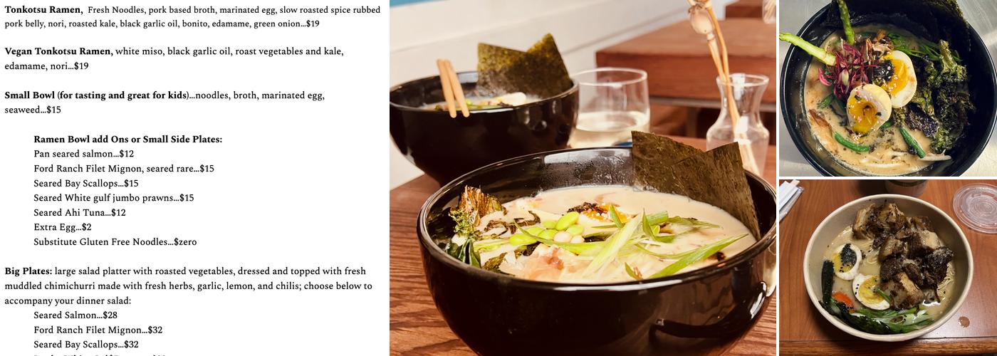 Ramen Cubed Menu