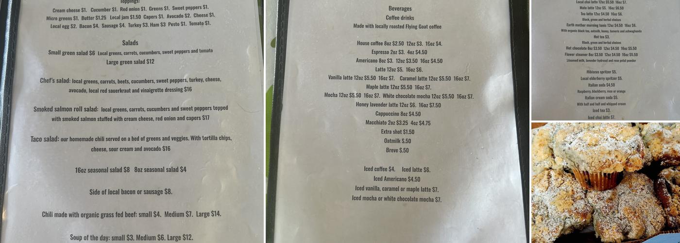 The Walnut Grove Cafe Menu