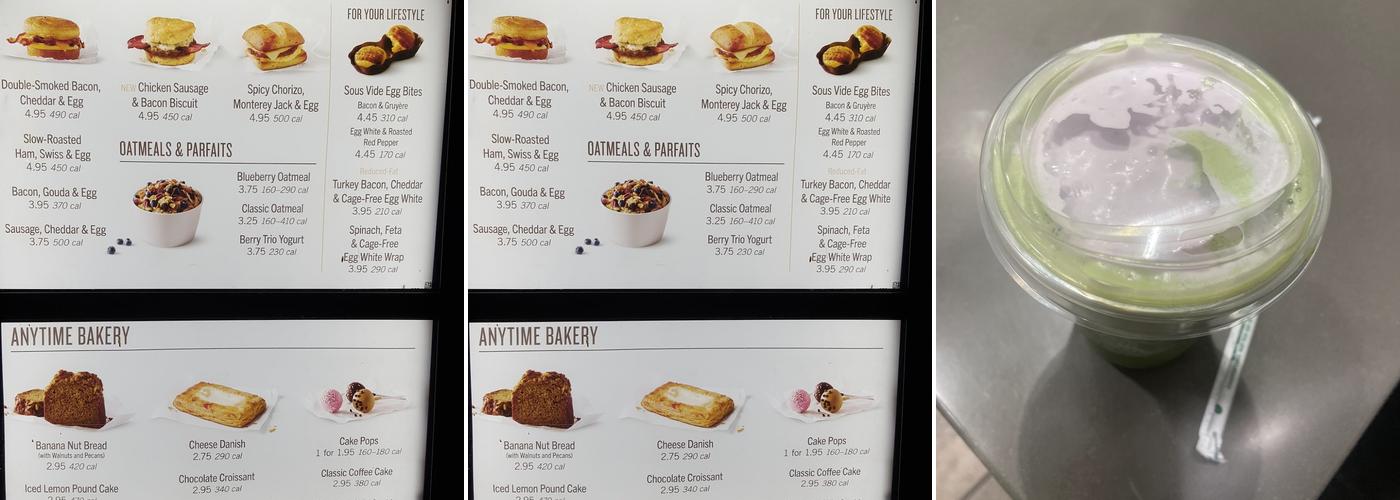 Starbucks Menu