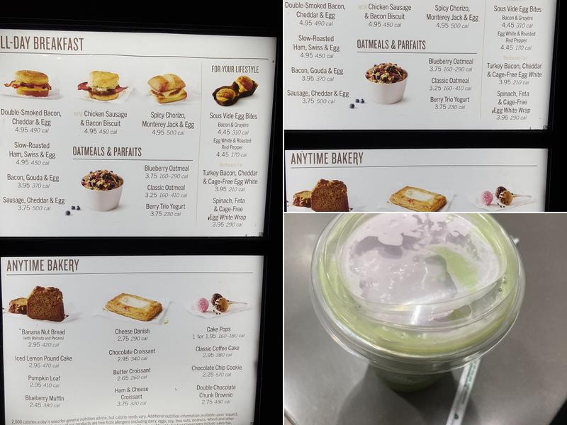 Starbucks Menu