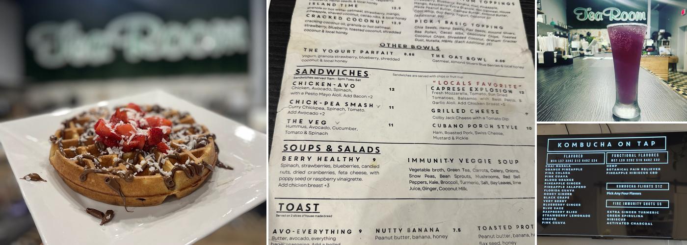 The Porch Kombucha, Tea + Açaí Cafe Menu