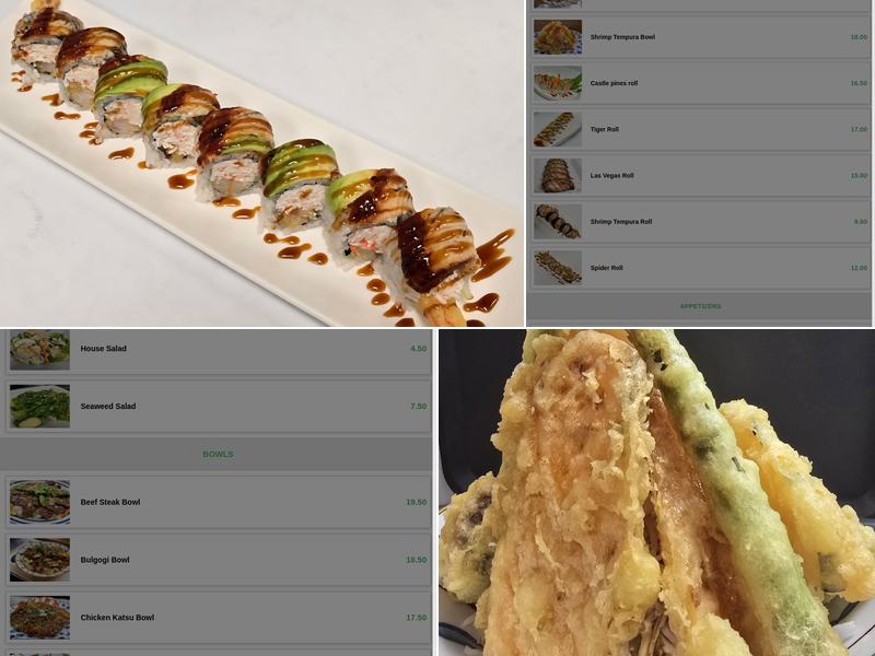 SUSHI & BOWLS Menu