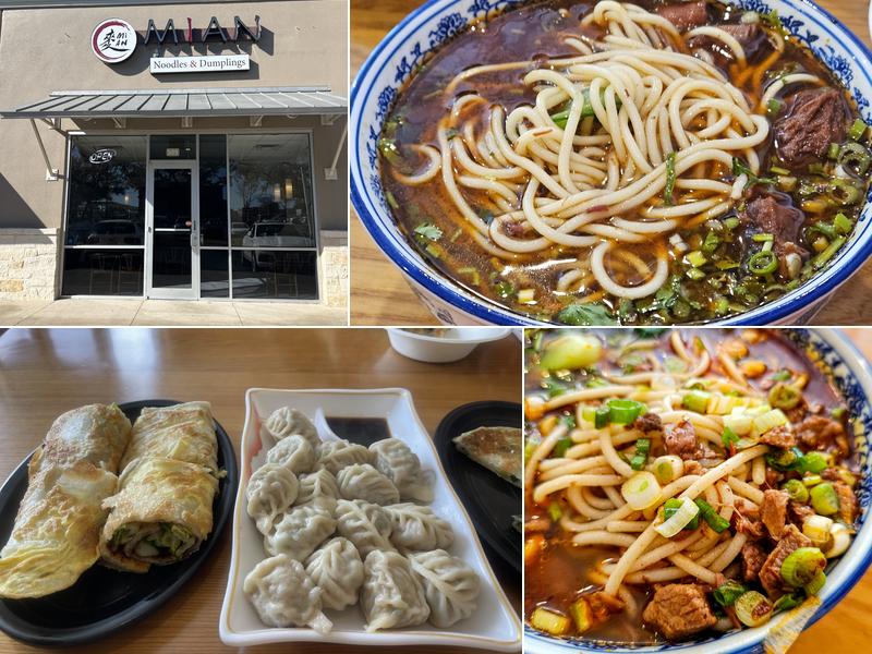 Mian noodles and dumplings