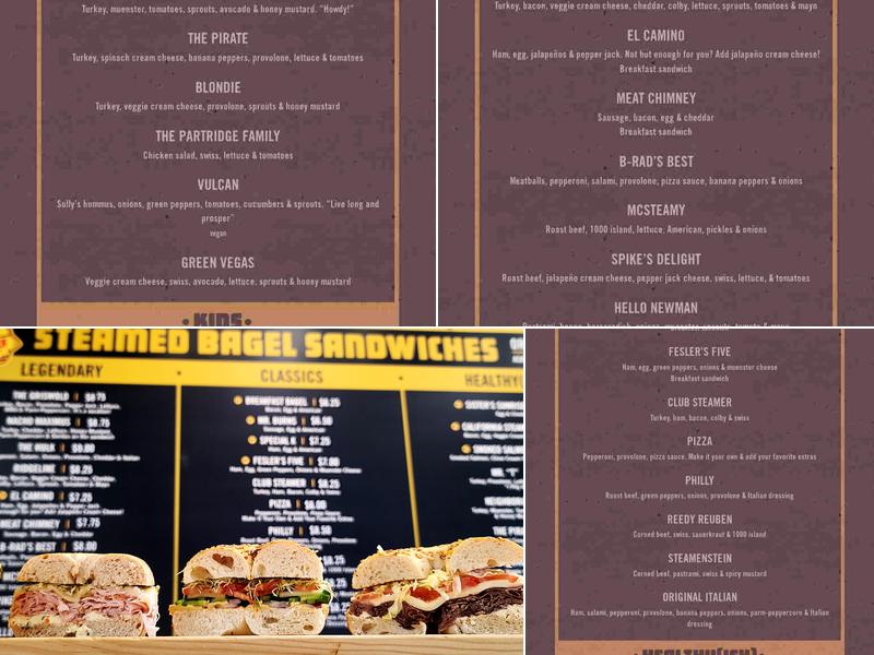 Sully's Steamers Menu