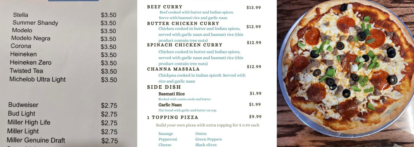 Patsy's LLC Menu
