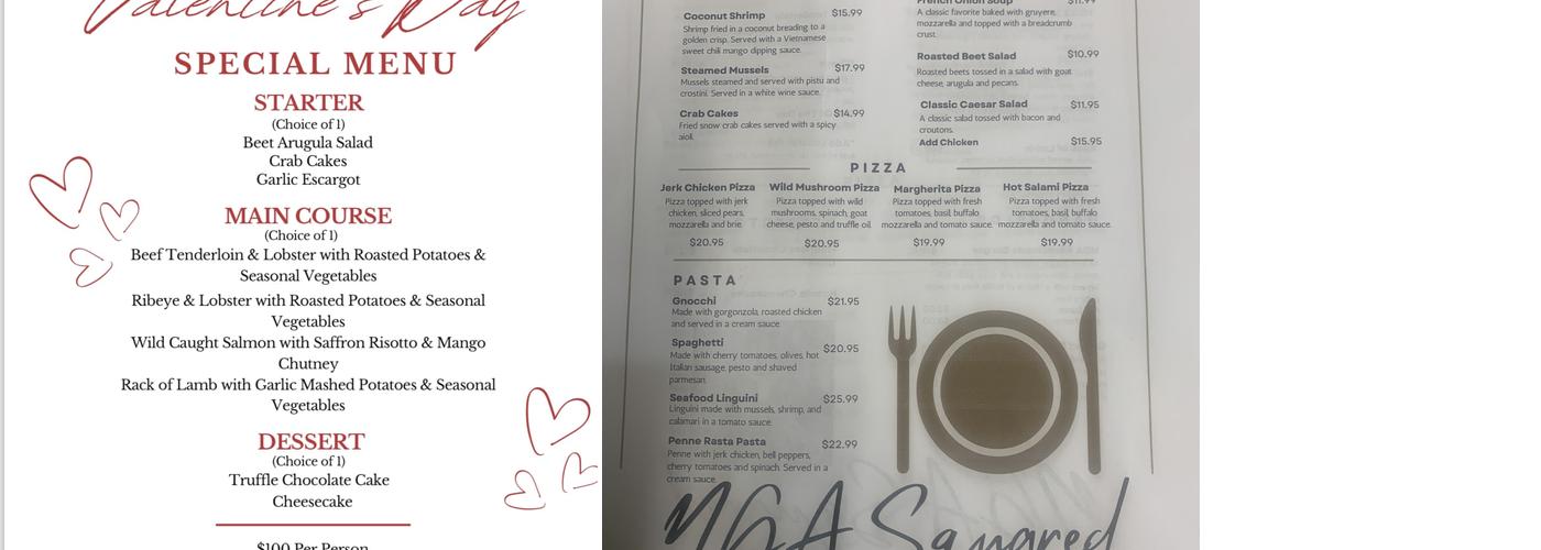NGA2 steakhouse and grill Menu