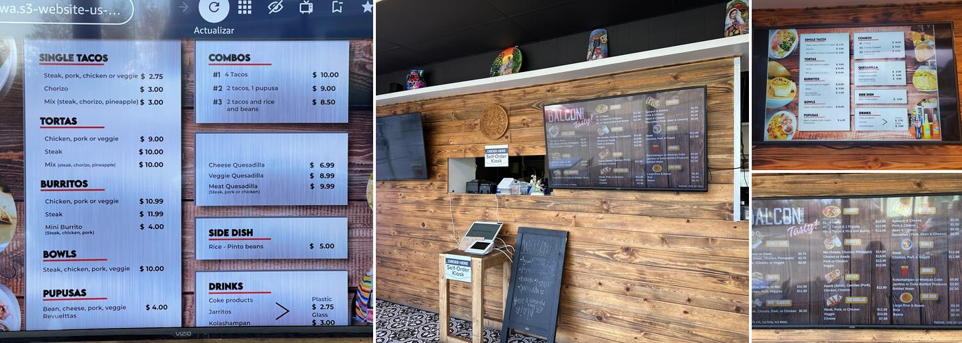 Balcon Express Menu