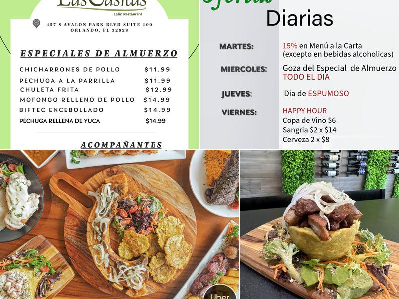 Las Casitas Menu
