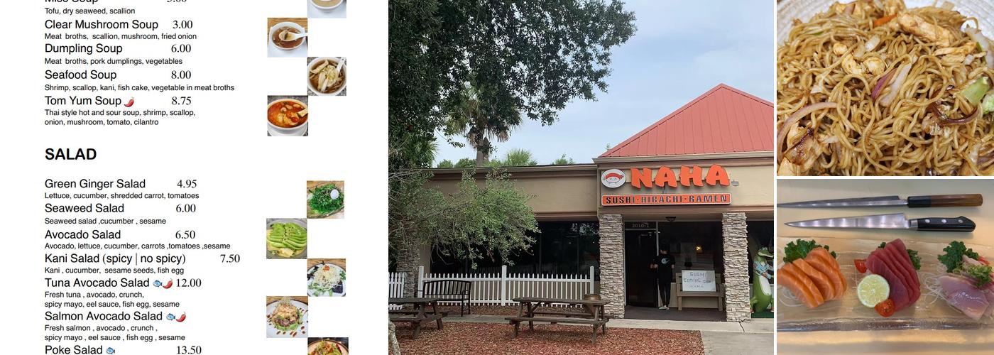 Naha Sushi Menu