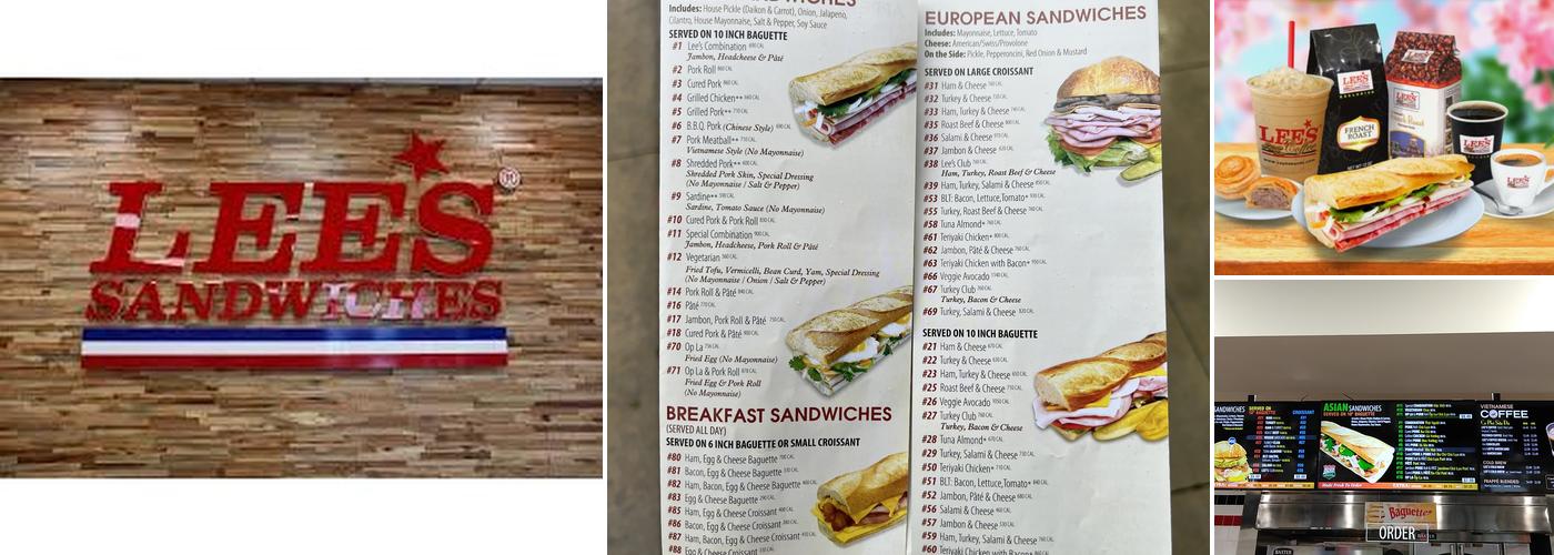 Lee's Sandwiches Menu