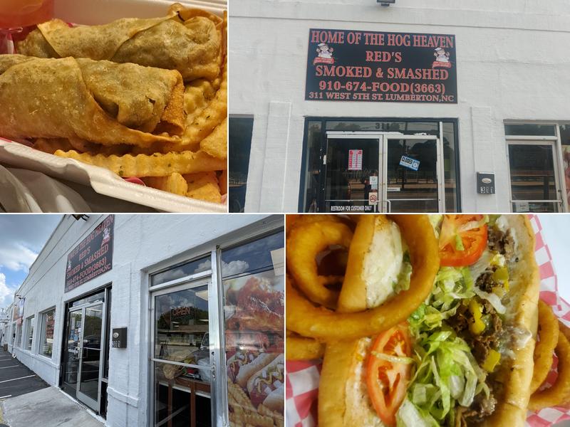 Red's smoked & smashed 311 W 5th St, Lumberton
