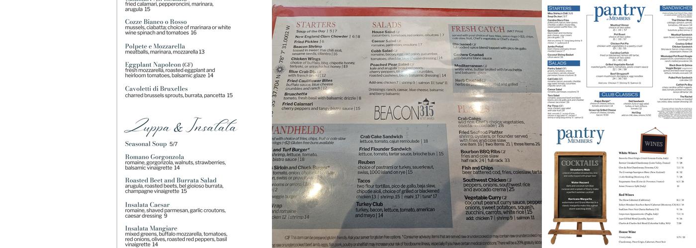 Beacon315 Menu