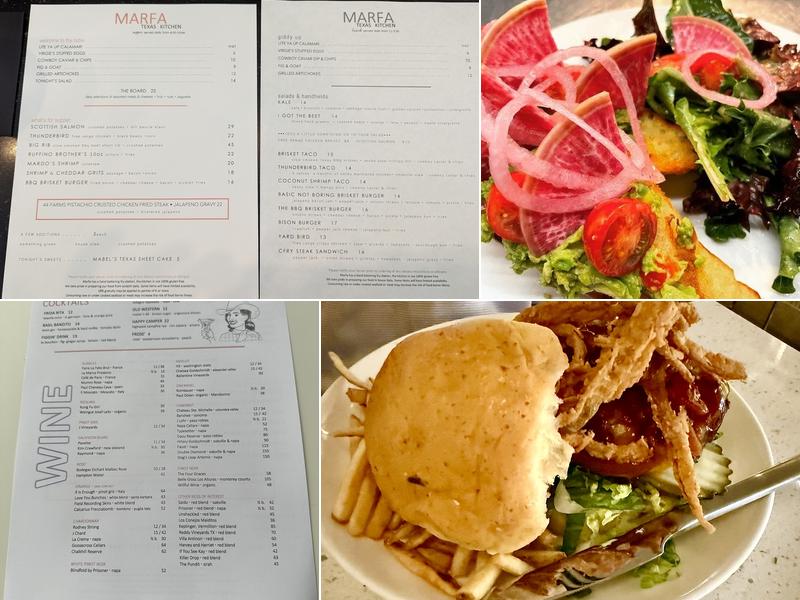 Marfa Texas Kitchen Menu