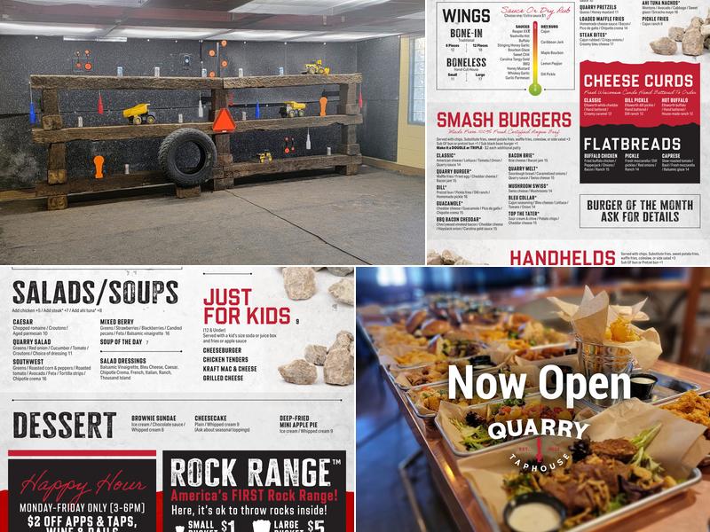 The Quarry Taphouse Menu
