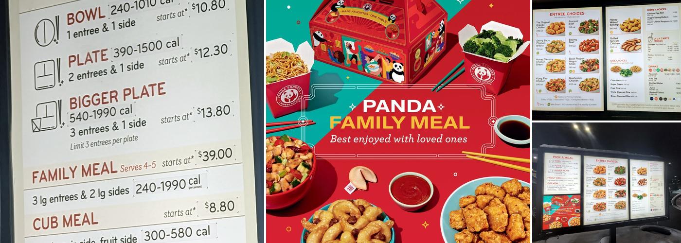 Panda Express Menu