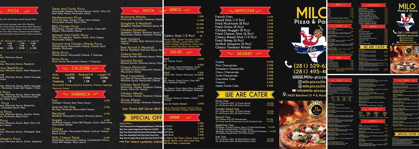 Milo Menu