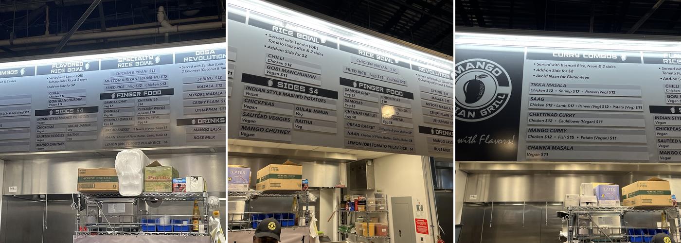 Mango Indian Grill Menu