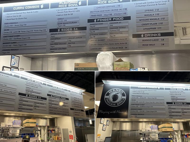 Mango Indian Grill Menu