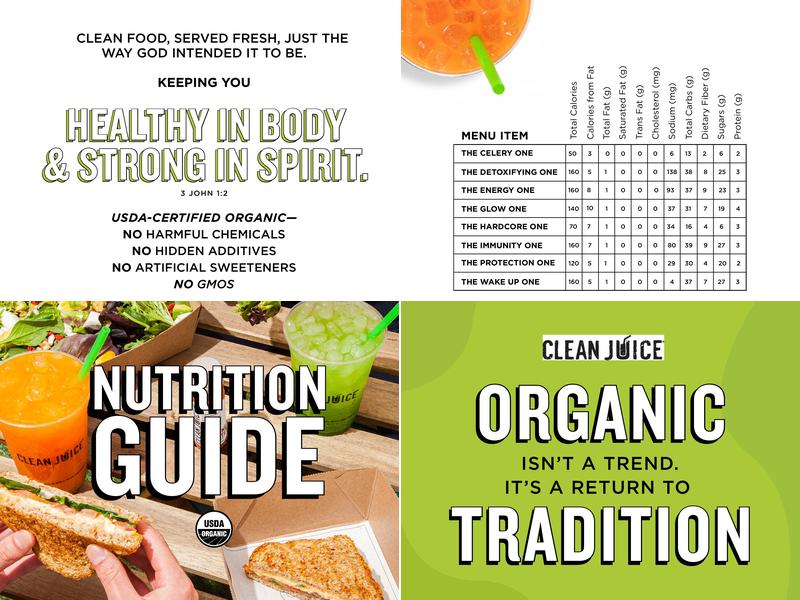 Clean Juice Sugar Land Menu