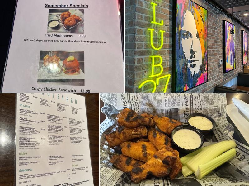 The Boulevard (BLVD) Menu