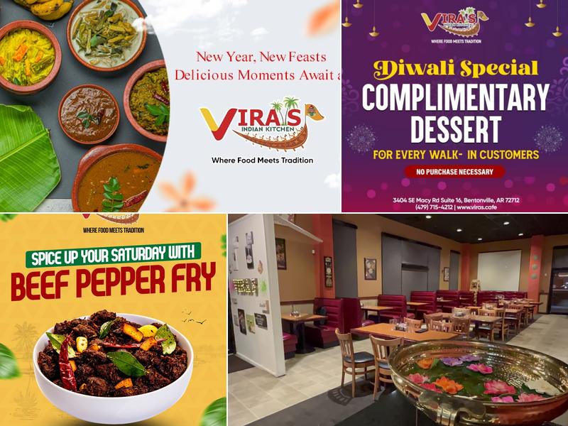 Vira's Indian Kitchen 3404 SE Macy Rd Suite 16, Bentonville