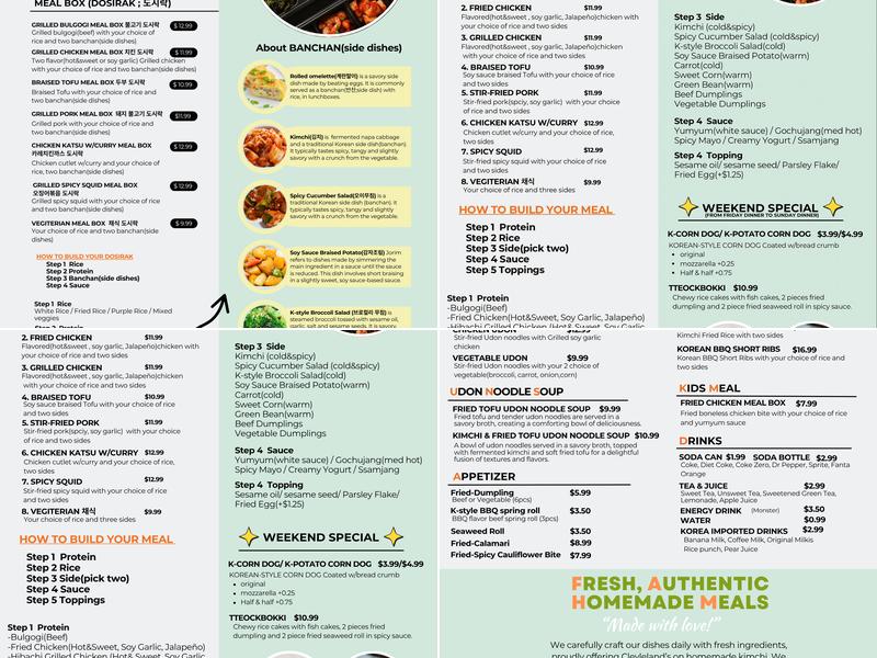 Rice N Go Menu