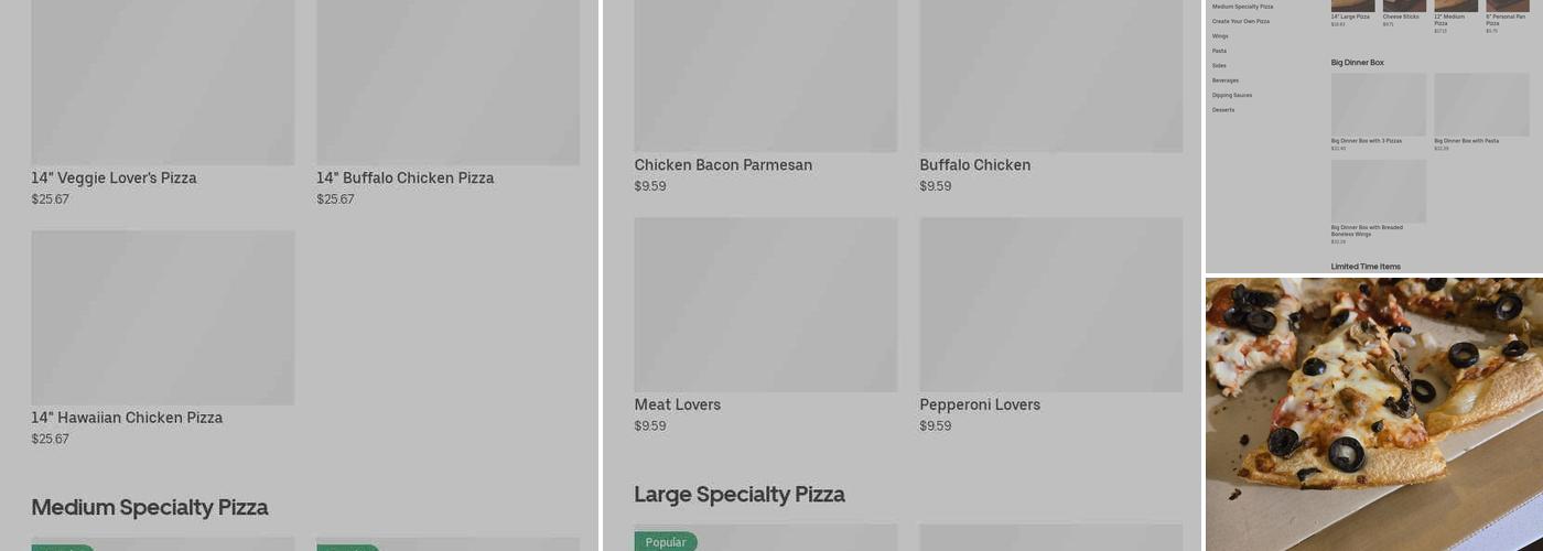 Pizza Hut Menu