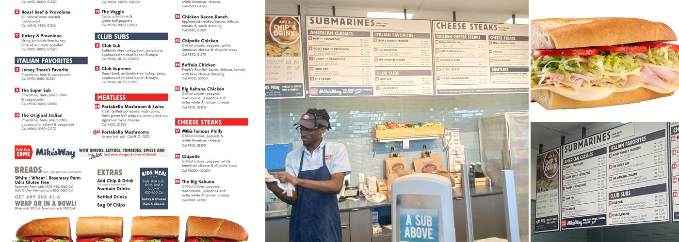Jersey Mike's Subs Menu