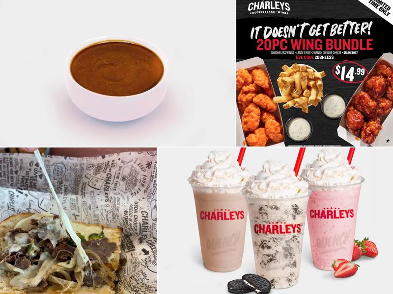 Charleys Cheesesteaks and Wings Menu